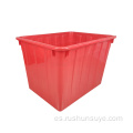 885*665*660 mm Caja acuática roja apilable